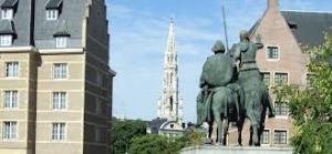 Don Quijote y Sancho. Plaza de España, Bruselas